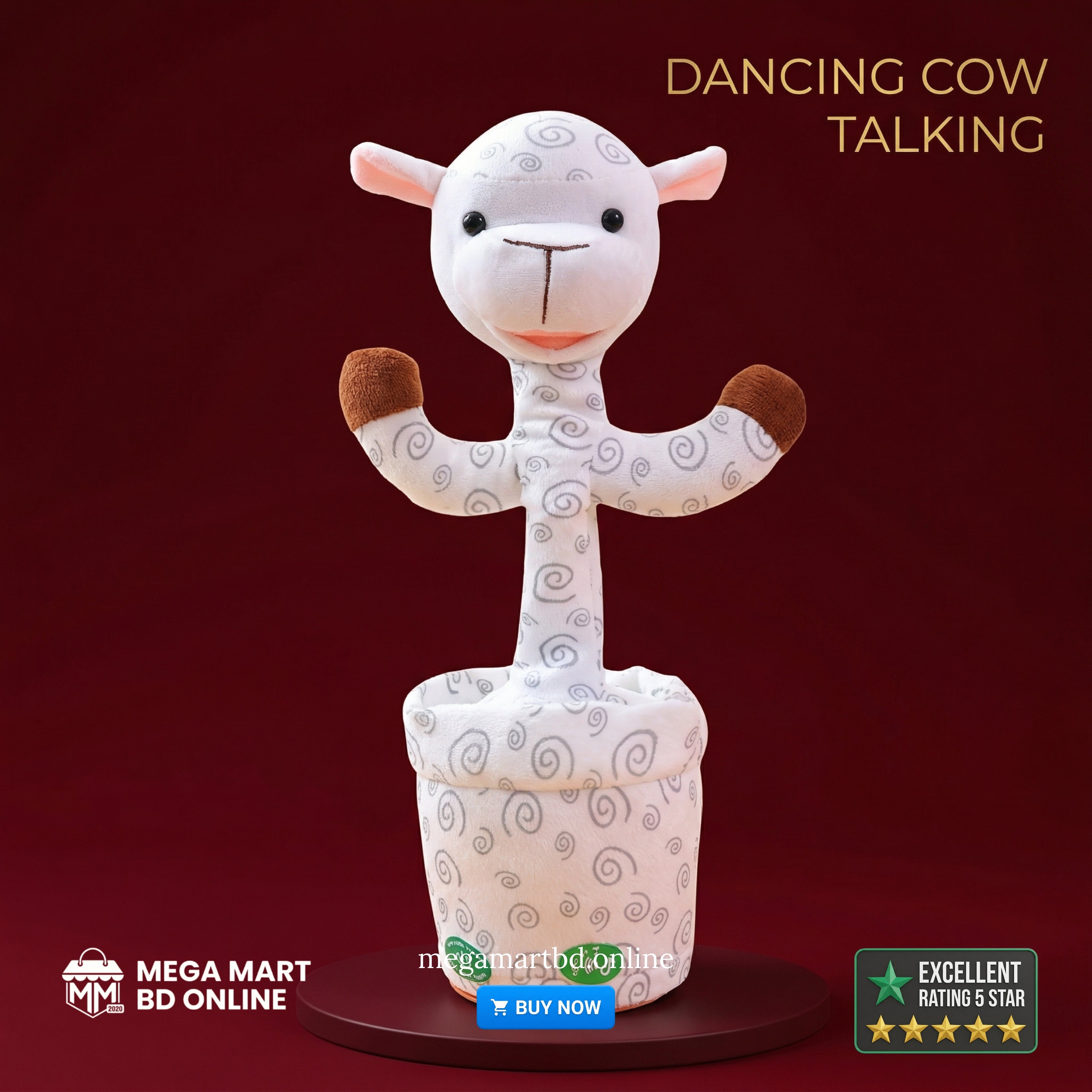 Kids Dancing Talking Cactus Toys