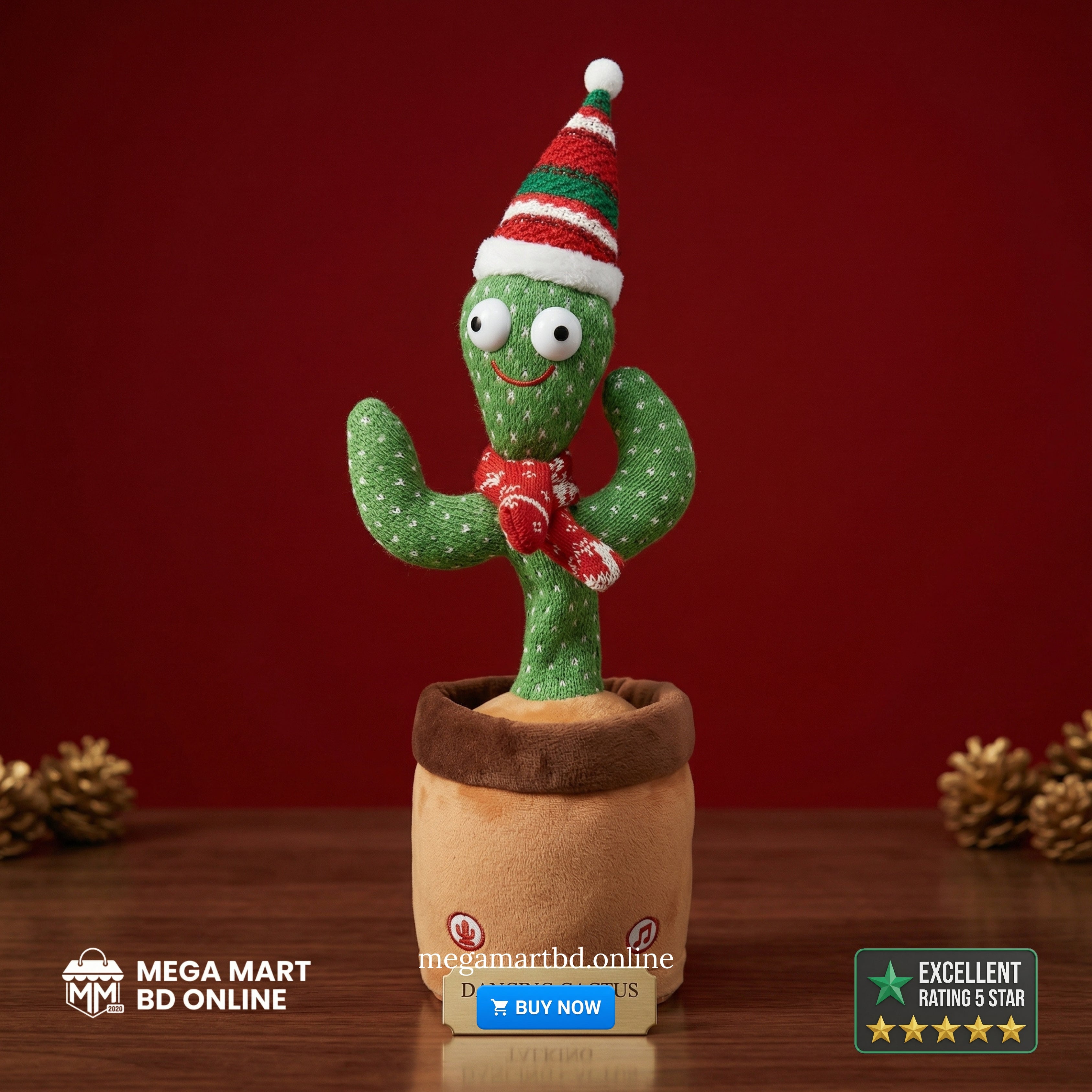 Kids Dancing Talking Cactus Toys