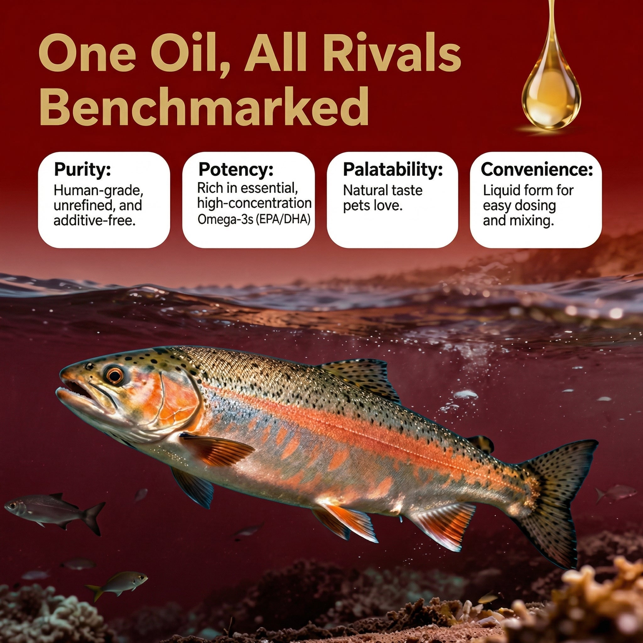 Pet Salmon Oil (Omega-3) – Skin, Coat & Joint Support