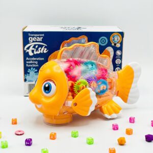 Transparent Gear Fish Toy
