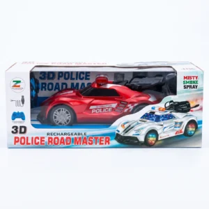 Rechargeable RC Police Car with Smoke