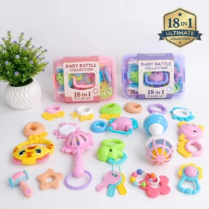 18 Pcs Rattle Set With Box
