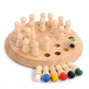 Wooden Memory Chess Stick Game for Kids | Brain Teaser & Family Fun Toy